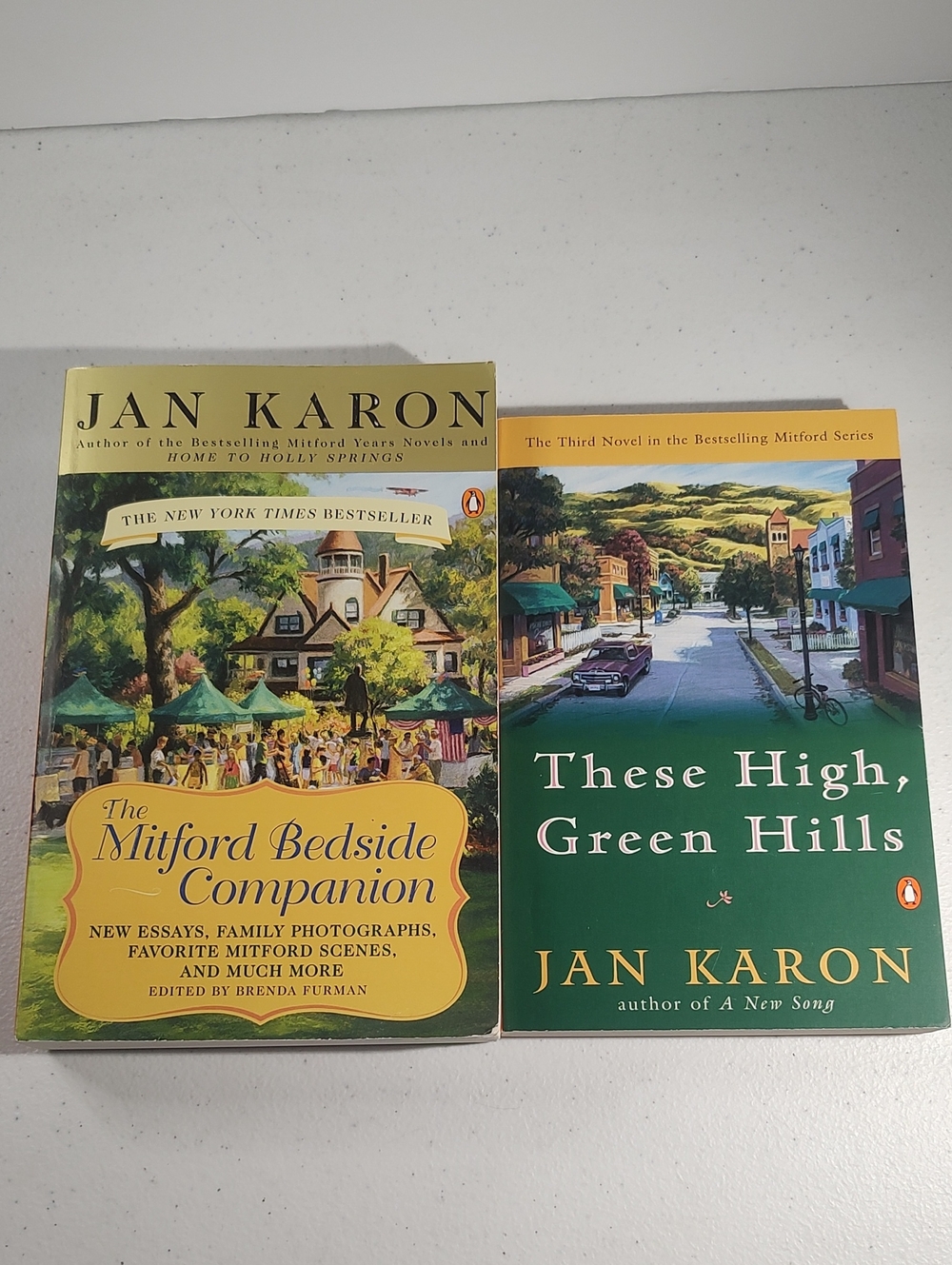 The Mitford Bedside Companion & These High Green Hills Good Condition Jan Karon